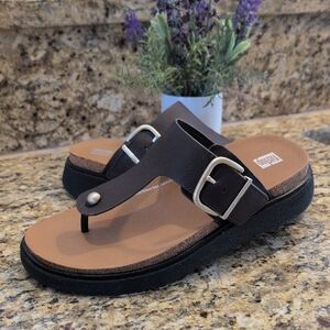 Fitflop Black and Tan Sandals